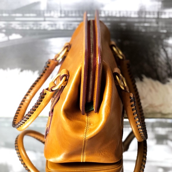 Dooney & Bourke Camel Zipper Handbag - Picture 3 of 8